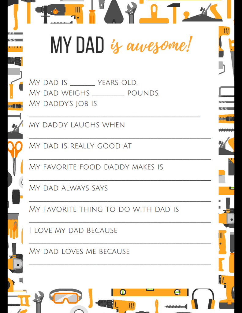 Free Father's Day Printable!